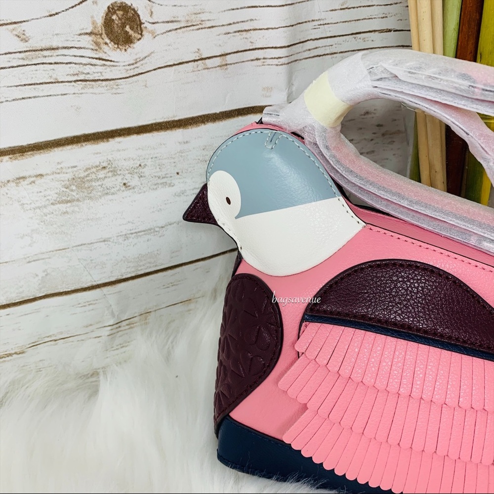 Kate spade bird crossbody love birds pink blue - Picture 7 of 8